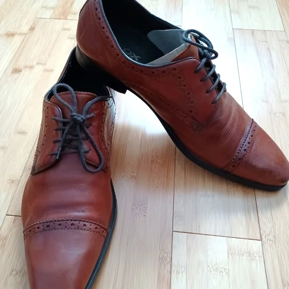 Geox | Shoes | Geox Respira Brown Leather Italian Shoes Sz  display picture 1